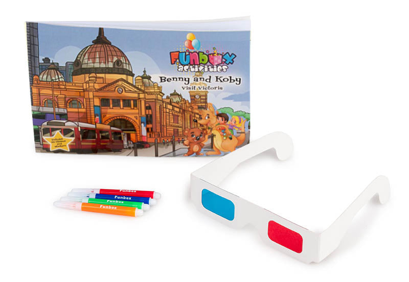 Victoria Activity Book with Markers and 3D Glasses