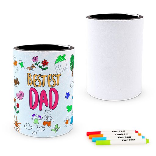 DIY Father's Day Colour-In Drink Stubby Holder
