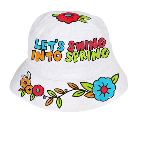 Colour-In Sun Smart Spring Bucket Hat
