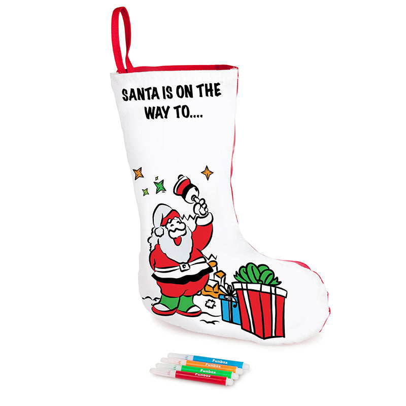 Colour-In Christmas Stocking (Single Design)
