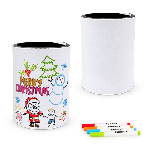DIY Colour-In Christmas Cold Drink Holder