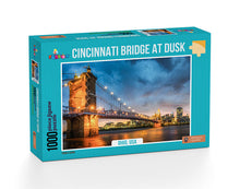 Funbox - Cincinnati Bridge at Dusk 1000 Piece Adult's Jigsaw Puzzle