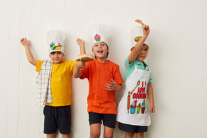 Design and decorate your own chef hat and Apron kit
