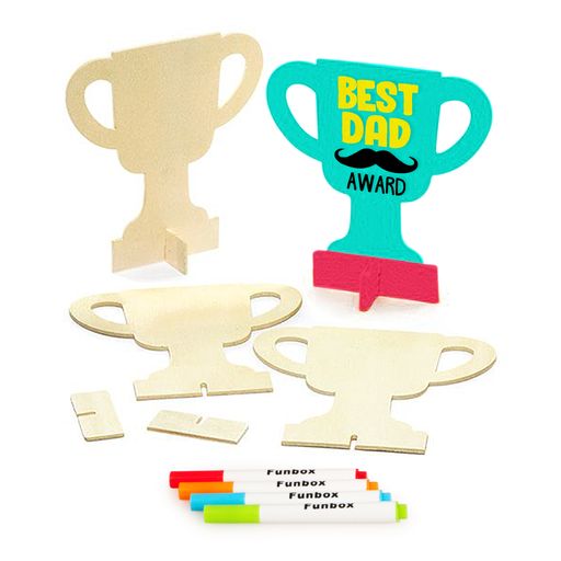 DIY Best Dad Wooden Trophy Kit- Perfect for Fathers Day!