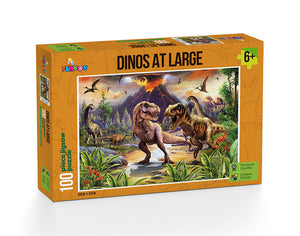 Funbox - Dino's at Large 100 Piece Kid's Jigsaw Puzzle