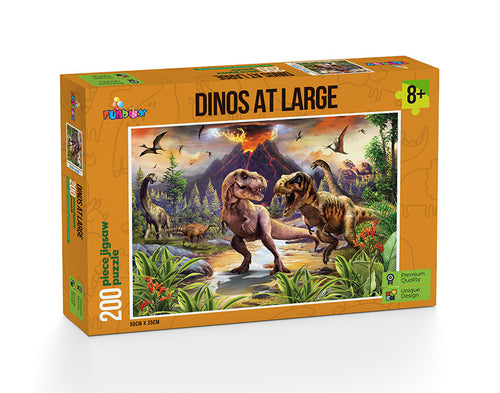Funbox - Dino's at Large 200 Piece Kid's Jigsaw Puzzle
