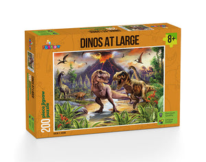 Funbox - Dino's at Large 200 Piece Kid's Jigsaw Puzzle