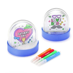Create-Your-Own Father's Day Snowglobe With Markers