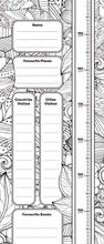 Colour-In Height Chart Kit