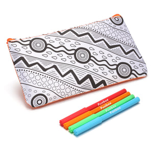 Colour-In Aboriginal Pencil Case