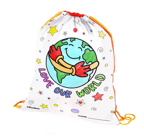 Love Our World Drawstring Bag