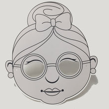Mrs. Claus Colour-In Mask