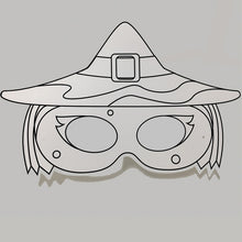 Witch Colour-In Mask