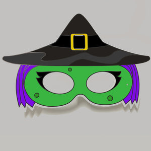 Witch Colour-In Mask