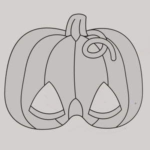Halloween Jack-o-Lantern Pumpkin Colour-In Mask