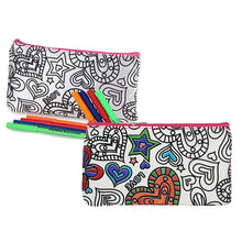 Colour-In Heart Pencil Case