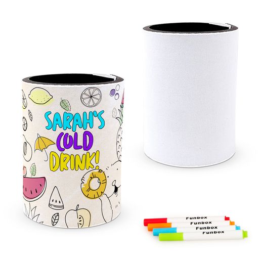 DIY Summer Colour-In Drink Stubby Holder