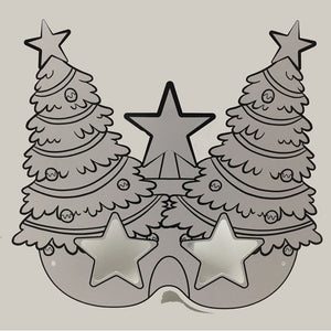 Christmas Tree Colour-In Mask