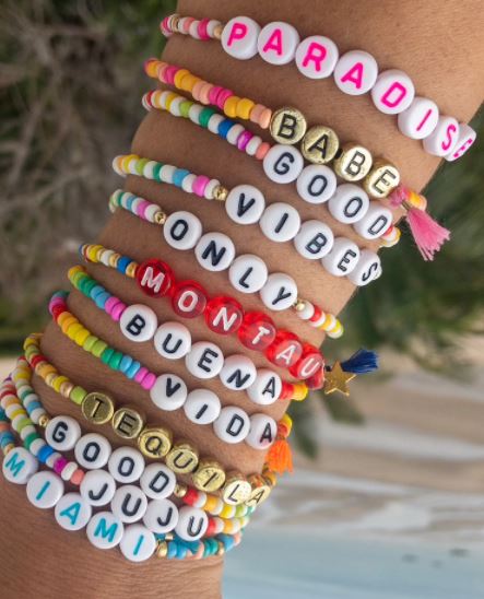 Diy Alphabet Bead Bracelet Kit
