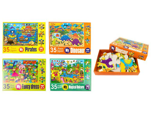 Kids 35 piece Fantasy Jigsaw Puzzle in box - Box of 24 units